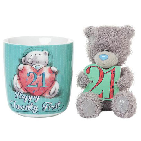 21st Birthday Me to You Bear Mug and Plush Gift Set £8.40